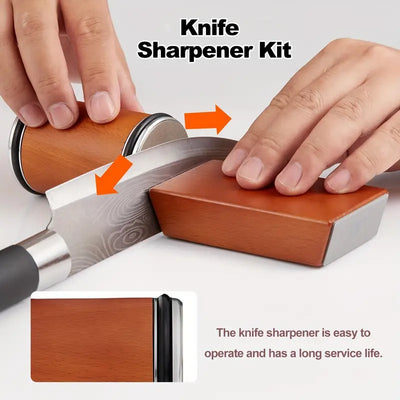 Rolling Knife Sharpener Kit With Diamond Sharpening Stone For Kitchen Knife Sharpening, Professional Knife Sharpener Set