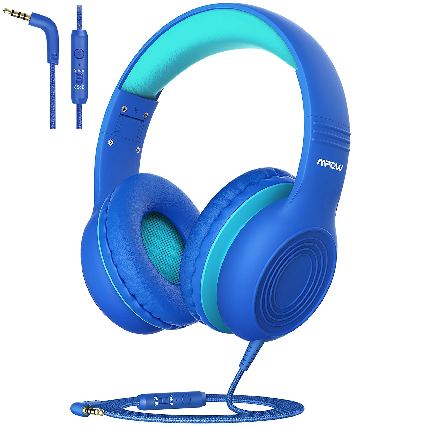 Mpow Kids Headphones with Microphone, Foldable 85/94dB Volume