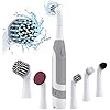 Sweepulire Electric Grout Cleaning Brush, Battery Operated Power Scrubber with Stainless Steel Wire Brush, Multi-Purpose Tile Grout Cleaner Brush for Grout, Tile, Corner, Kitchen, Bathroom, Shower