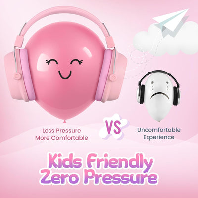 2024 NEW CUSTOM FIT Noise Cancelling Headphones for Kids, 26dB NRR Kids Ear Protection Safety Ear Muffs for Fireworks, Home, School, Kids Hearing Protection Ear Muffs for Autism & Concentration Aid