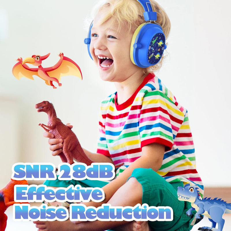 2024 NEW CUSTOM FIT Noise Cancelling Headphones for Kids, 26dB NRR Kids Ear Protection Safety Ear Muffs for Fireworks, Home, School, Kids Hearing Protection Ear Muffs for Autism & Concentration Aid