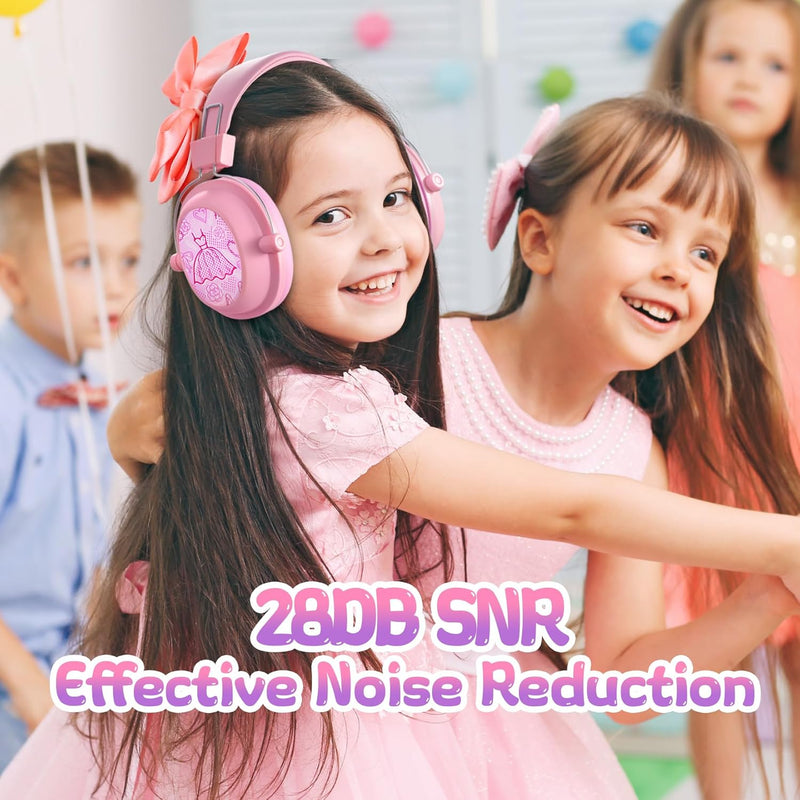 2024 NEW CUSTOM FIT Noise Cancelling Headphones for Kids, 26dB NRR Kids Ear Protection Safety Ear Muffs for Fireworks, Home, School, Kids Hearing Protection Ear Muffs for Autism & Concentration Aid