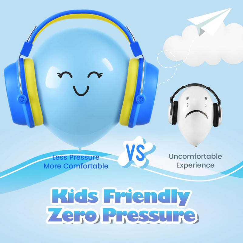 2024 NEW CUSTOM FIT Noise Cancelling Headphones for Kids, 26dB NRR Kids Ear Protection Safety Ear Muffs for Fireworks, Home, School, Kids Hearing Protection Ear Muffs for Autism & Concentration Aid