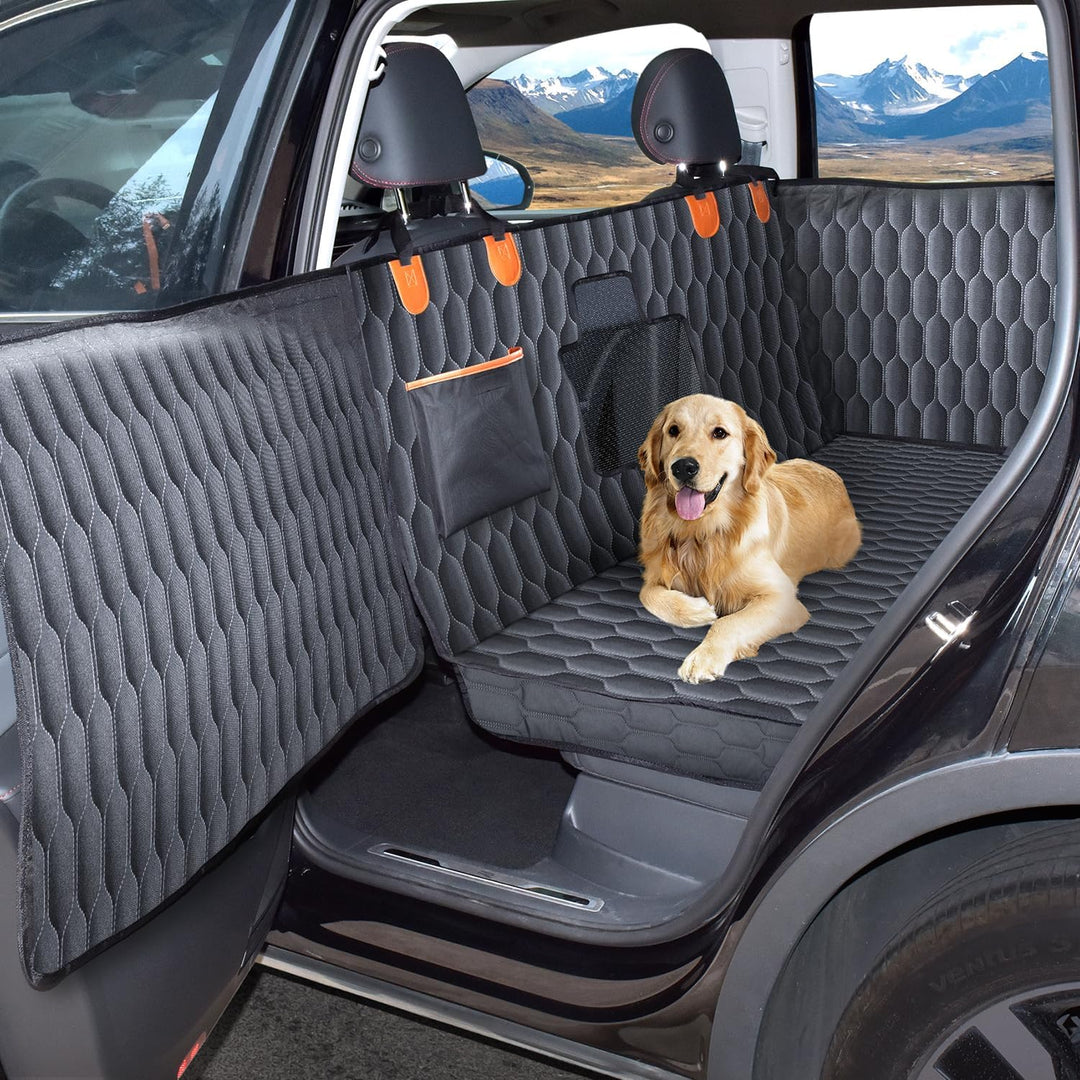 Medium Machine Washable Dog Car Seat Cover for Back Seat Car Door Pro MPOW