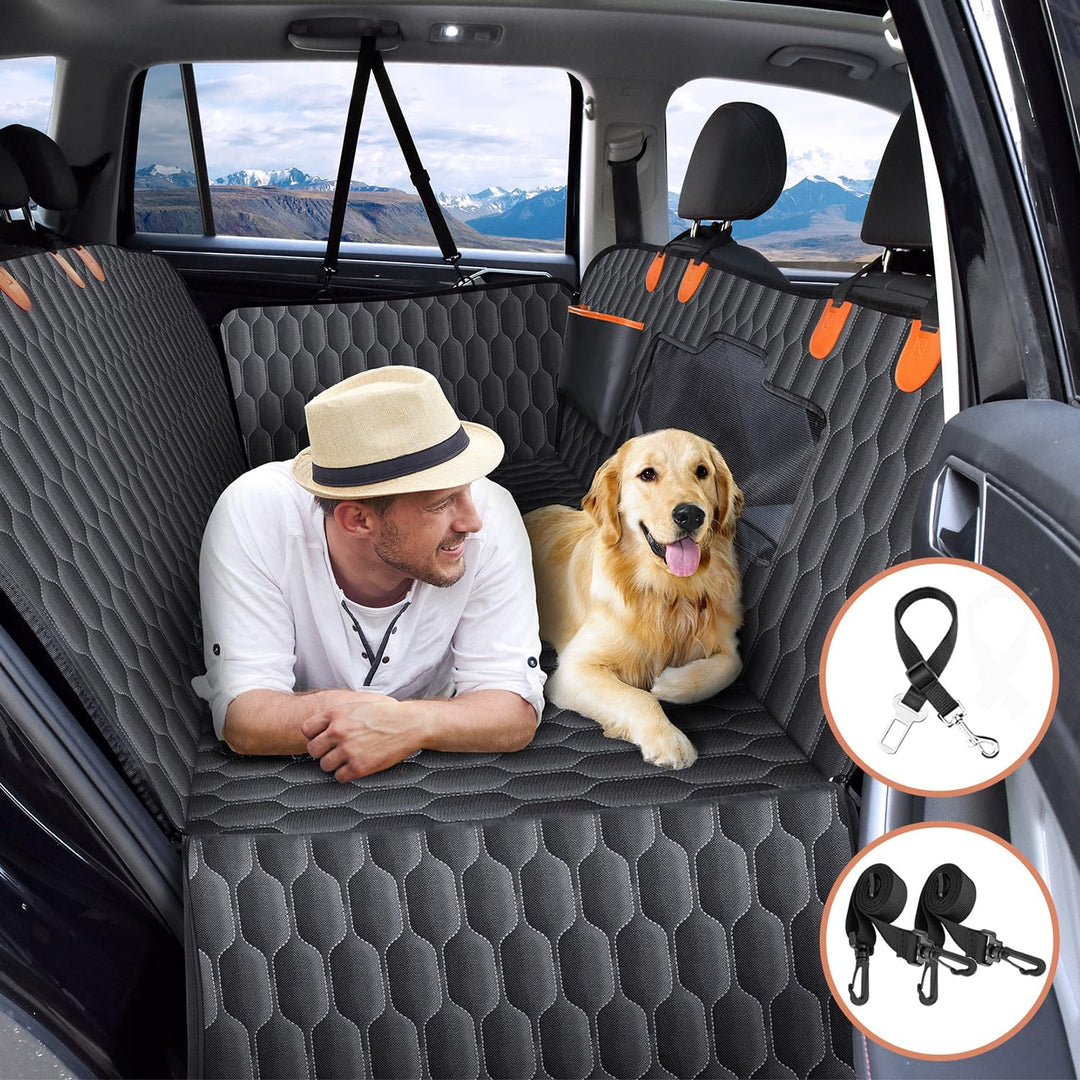 Mpow Back Seat Extender for Dogs Supports 330lb Waterproof Dog Car Sea MPOW