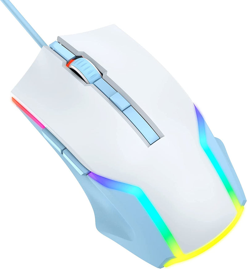  WEEMSBOX Wired Gaming Mouse [Breathing RGB LED] [Plug