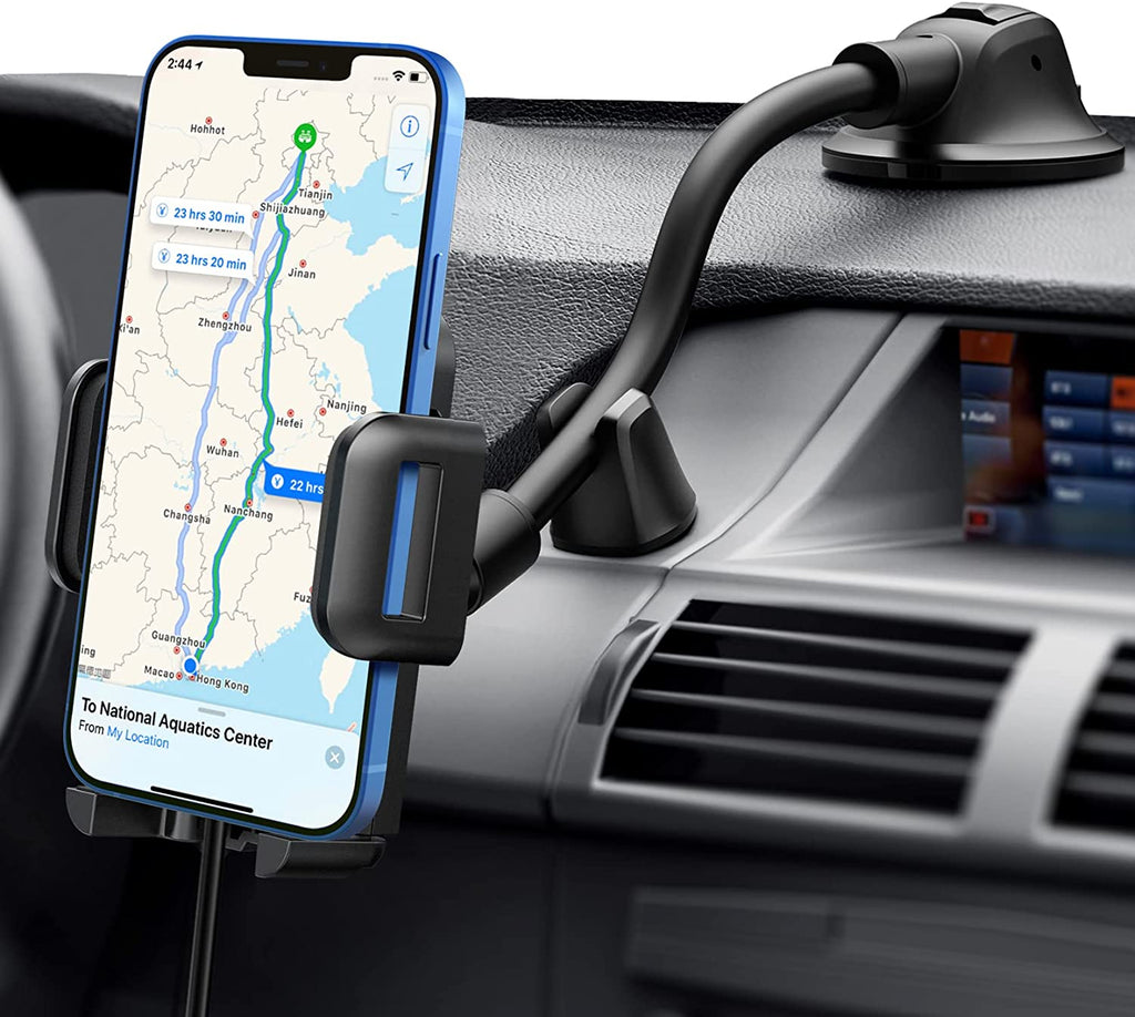 DesertWest Upgraded 2.0 Car Phone Holder Mount, [𝟭𝗦 𝗦𝐥𝐢𝐝𝐞 ] Simplest  Phone Mount for Car, Phone Holder Car for Dashboard/Windshield/Air Vent,  iPhone