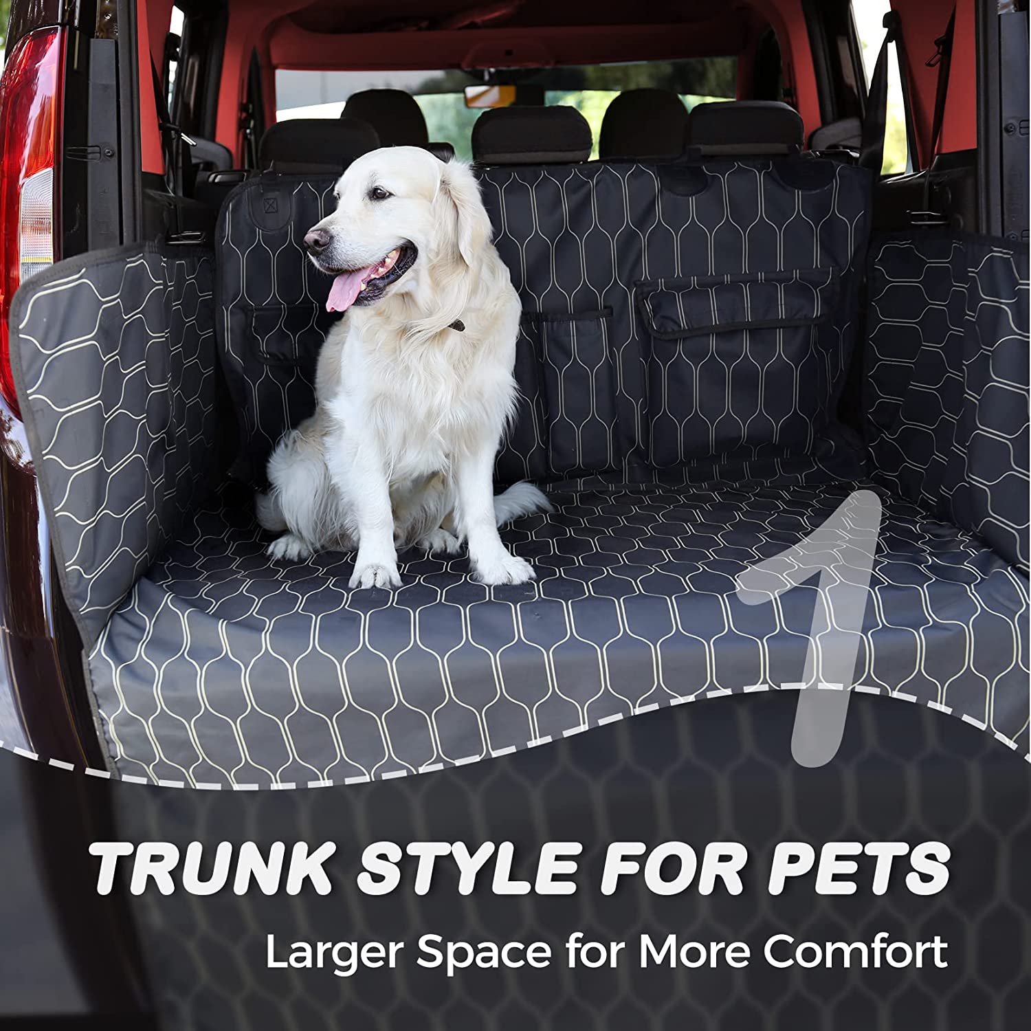  Pet Dog Trunk Cargo Liner - Oxford Car SUV Seat Cover