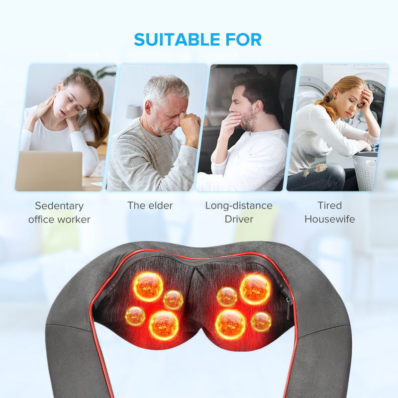 LiBa Rechargeable Cordless Shiatsu Neck/Back Massager Pillow /Heat - health  and beauty - by owner - household sale 