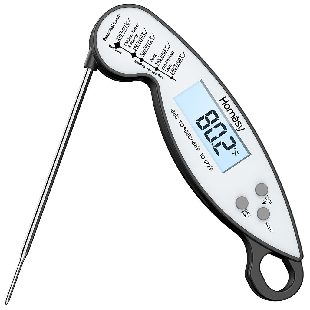 Instant Read Meat Thermometer, Foldable Meat Thermometers for Cooking, –  MPOW
