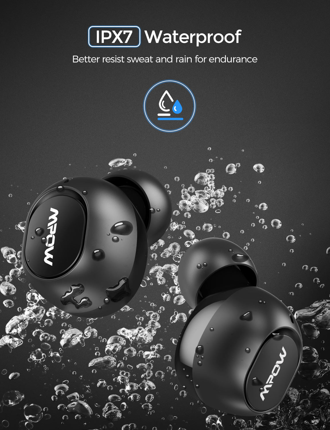 Audífonos resistentes al agua, MPOW T5/M5