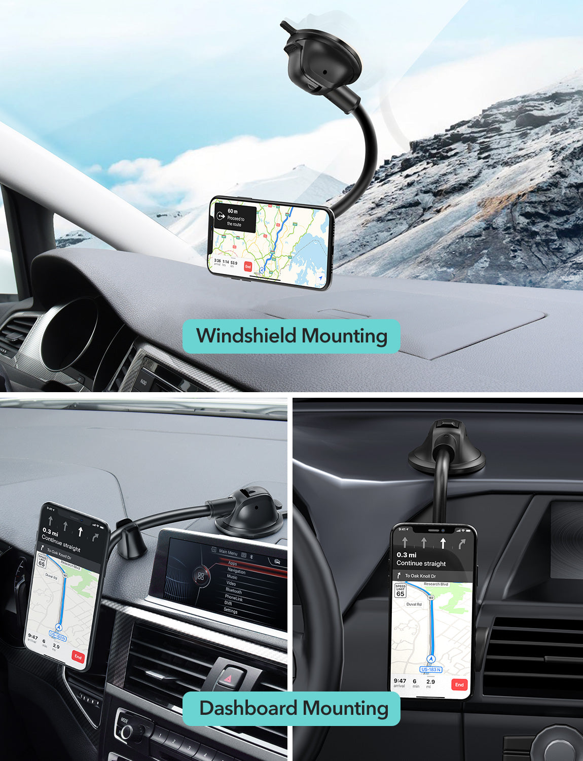 Mpow Dashboard Magnetic Phone Holder with Strong Suction Cup – MPOW