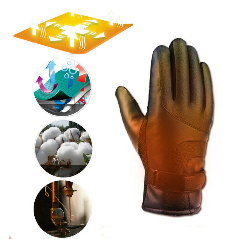 Electric Heated Gloves,portable Battery Heating Thermal Gloves,waterproof  Touchscreen
